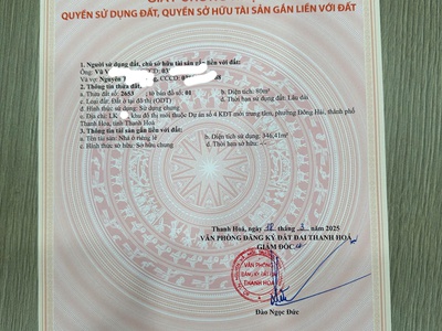 Bán nhà phố 5 tấng đối diện Vinhomes Thanh Hóa 2