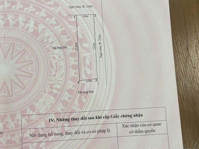 Bán lô góc, đất gần trường Mầm non Văn Cú, An Đồng. 0