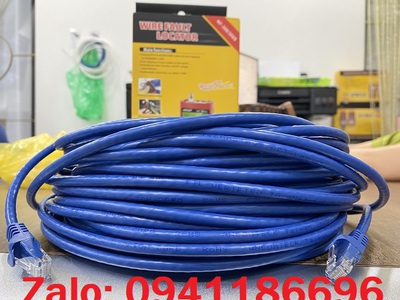 Day nhảy patch cord CAT6 UTP 10M lõi đồng 100 pass Fluke, đầu đúc ACT-LAN-610BLD 7