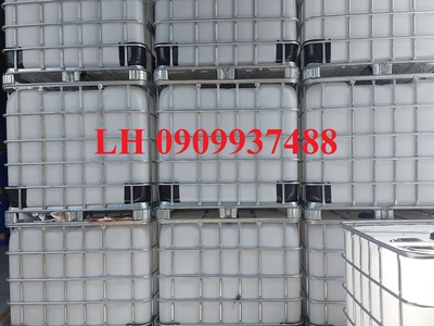 Thùng nhựa có khung thép 1000 lit 0