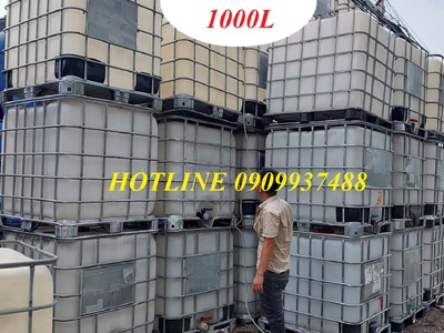 Thùng nhựa có khung thép 1000 lit 1