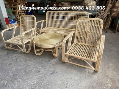 Bàn ghế sofa mây tự nhiên phòng khách 5