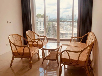 Bàn ghế sofa mây tự nhiên phòng khách 7