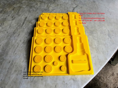 Khay nhựa,định hình,gia công phun nhung trên mọi chất liệu :nhựa,gỗ,giấy,kim loại 1
