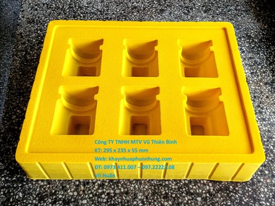 Khay nhựa,định hình,gia công phun nhung trên mọi chất liệu :nhựa,gỗ,giấy,kim loại 0