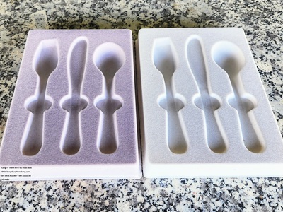 Khay nhựa,định hình,gia công phun nhung trên mọi chất liệu :nhựa,gỗ,giấy,kim loại 5