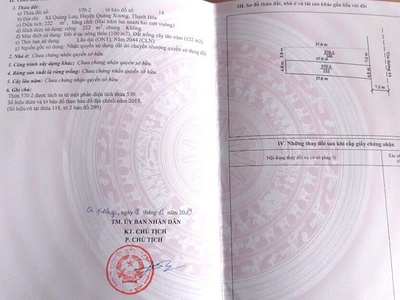Đất chính chủ - vị trí đẹp tại xã quảng lưu, quảng xương, thanh hóa 3