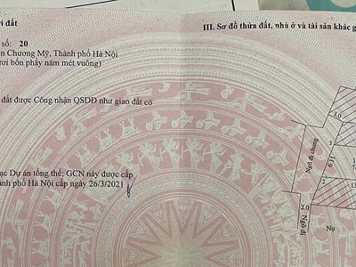 Bán đất xã phú nghĩa .chương mỹ 75m 0