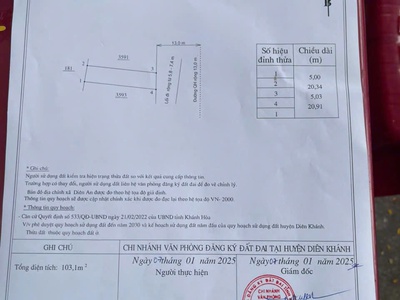 Chính chủ cần nhượng lại lô đất có vị trí đẹp tại  diên an - diên khánh - khánh hòa. 2