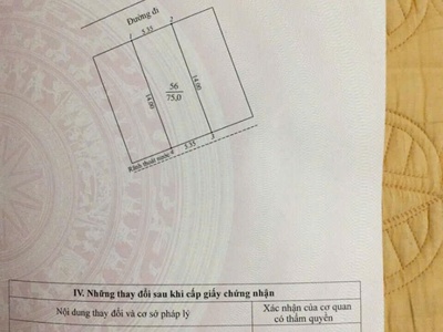 Bán đất vị trí đẹp đường oto tránh tại giang biên long biên rộng 76m mặt tiền: 5m 14 tỷ 3