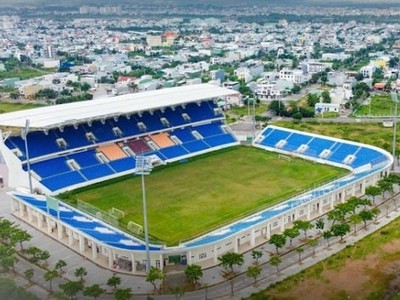Bán lô đất lớn 384m2 đối diện sân vận động Hòa Xuân, cạnh nhà Thi Đấu thành phố 0