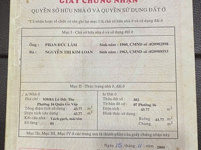 Hàng thơm nhà 3 lầu lê đức thọ p16 gò vấp..3.25 tỉ tl 2