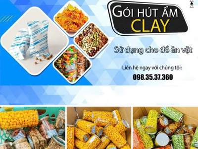 Gói hút ẩm Clay opp cho hàng ăn vặt 0
