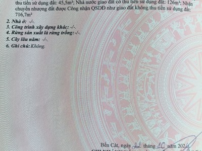 Chính chủ cần bán lô đất phú an, bến cát, bình dương. 3