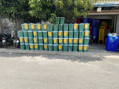 Thùng rác 2 ngăn 40 lit, phân loại rác ngay tại nhà 2