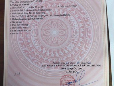 Siêu phẩm gần nhà máy in tiền quốc gia, quốc oai, hn 1
