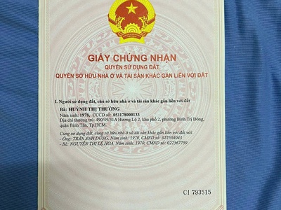 Chính chủ cần bán nhà bình chánh giá chỉ 1 tỷ 3 4
