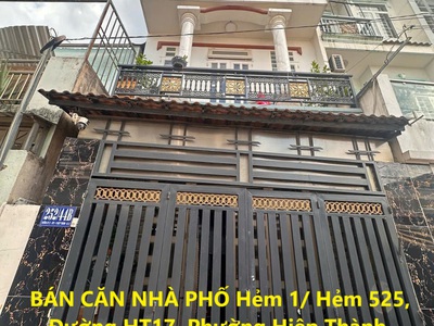 Bán căn nhà phố  hẻm 1/ hẻm 525, đường ht17, phường hiệp thành, hẻm xe hơi 0