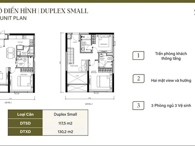 Cực hót - chính chủ bán cắt lỗ căn duplex tòa s1 tầng trung 117m2 tại vinhomes ocean park 1, gia 2