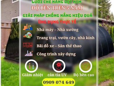Lưới che nắng dệt kim - Độ bền cao 3