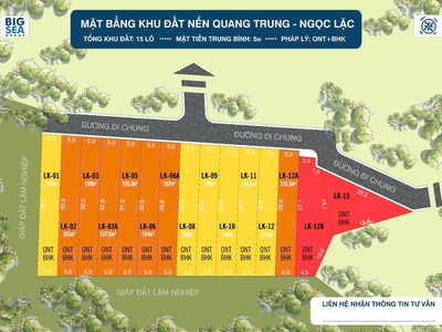 Chưa đến 300 triệu có ngay lôđất nền ngọc lặc giá rẻ bán cắt lỗ. diện tích rộng cạnh đường hồ chí 2
