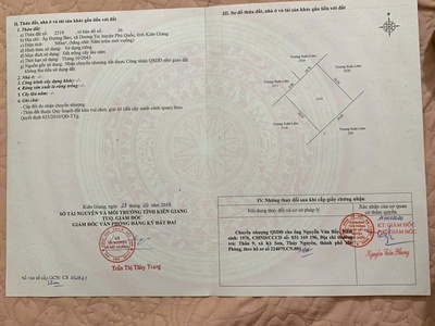 Bán đất đường bào phú quốc, dương tơ, 500m , 3 tỷ, sổ đỏ, đất sườn đôi view biển 0