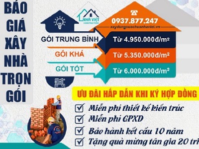 Dịch vụ xây nhà trọn gói chuyên nghiệp với nhiều ưu đãi hấp dẫn 0