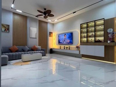 Biệt thự mini 80m2 - 3 tầng full nội thất ngay mêtrô q12 - lô góc không lộ giới - hxh thoải mái 1