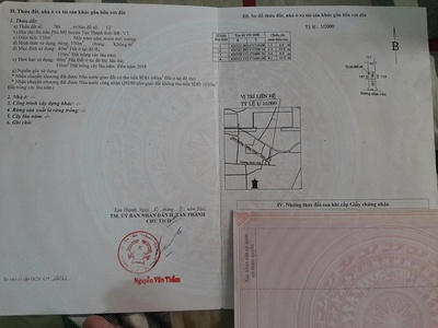 Chủ cần bán lô đất mặt tiền đường thi sách hướng nam 0