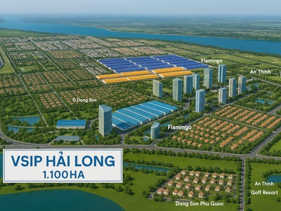 Chỉ hơn 10 triệu/m2 em bán đất vsip hải long giao thủy 90m2 5m mặt tiền 0