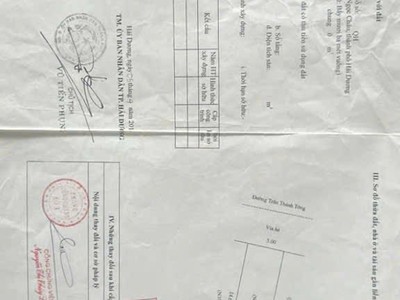 Bán lô góc 2 mặt đường Trần Thánh Tông, ph Ngọc Châu, TP HD, 144.7m2, KD buôn bán tốt 1