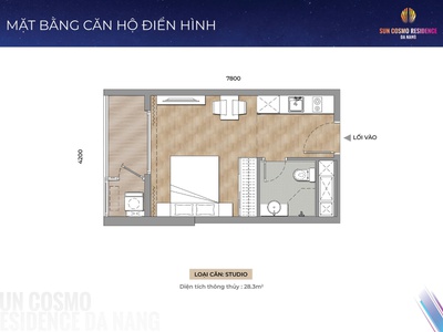 Căn Studio view sông Sun Cosmp chủ bán 2 tỷ 2 tl, rẻ nhất thị trường 3