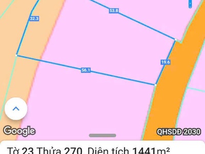 Lô đất nền tuyệt đẹp 1.440 m2 - vị trí chiến lược gần kcn đất đỏ   sân bay lộc an 3