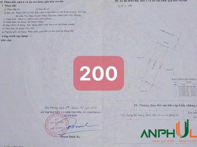 Chào bán 1 lô tại Khu Đô Thị Gò Gai, Phường Thủy Đường, TP Thủy Nguyên, TP Hải Phòng 1