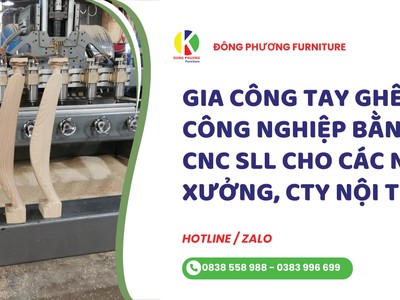 Gia công tay ghế gỗ CNC: Giải pháp hiệu quả cho sản xuất nội thất số lượng lớn 0