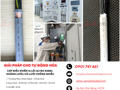 Tối Ưu Hệ Thống Tự Động Hóa Với Cáp Điều Khiển 16 Lõi Altek Kabel 1