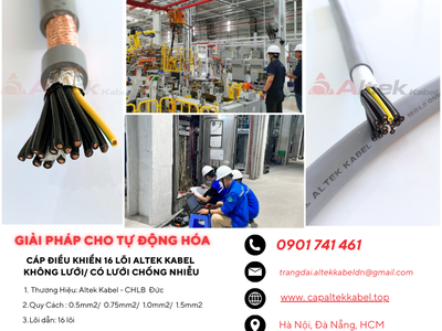 Tối Ưu Hệ Thống Tự Động Hóa Với Cáp Điều Khiển 16 Lõi Altek Kabel 2