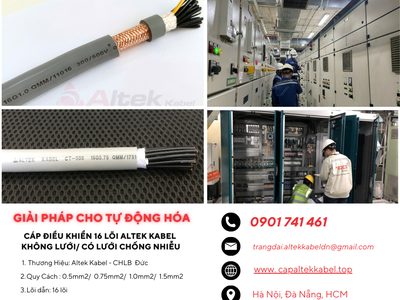 Tối Ưu Hệ Thống Tự Động Hóa Với Cáp Điều Khiển 16 Lõi Altek Kabel 3