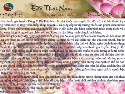 Đông Y Đỗ Thái Nam, Thuốc Xoang, Khớp Đỗ Thái Nam Chính Hiệu Chợ Mới An Giang 5