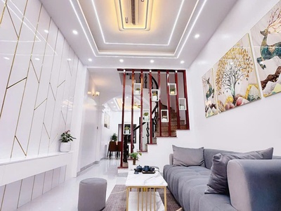 Bán nhà định công thượng   ô tô đỗ cổng   48m2 x 4 tầng   5pn   full nội thất   9.,6 tỷ  có thương 2