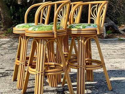 Ghế bar mây tre 1
