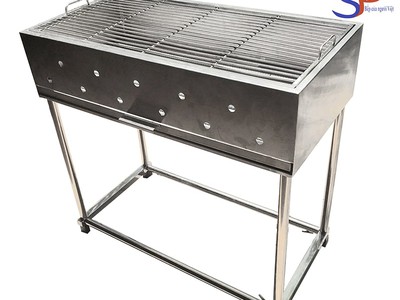 Lò nướng than hoa inox ngoài trời 0