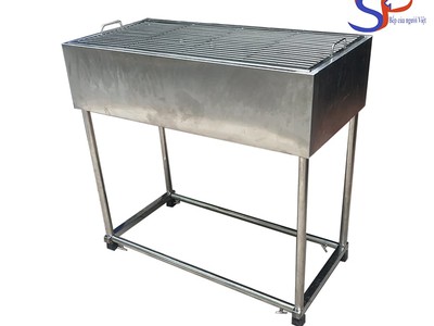 Lò nướng than hoa inox ngoài trời 1
