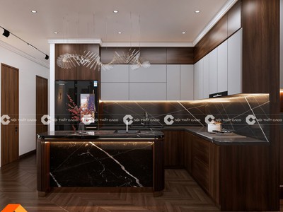 Tủ Bếp MDF Thiết Kế Chữ L Tiện Nghi Bền Đẹp 1