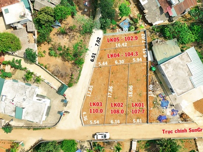 Cập nhập thêm cho anh chị em 1 khu đất siêu đẹp, tuyến 2 đường trục chính sungroup 3