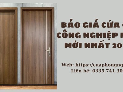Báo Giá Cửa Gỗ Công Nghiệp MDF Mới Nhất 2025 0