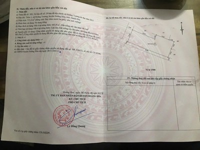 Chính chủ cần bán gấp lô đất sinh thái siêu đẹp vị trí: thôn 1, xã hoằng trường, huyện hoằng hóa 0