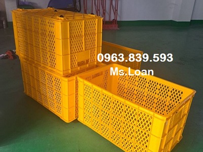 Rổ nhựa công nghiệp, rổ nhựa có bánh xe, rổ đựng thành phẩm giá cực rẻ 11
