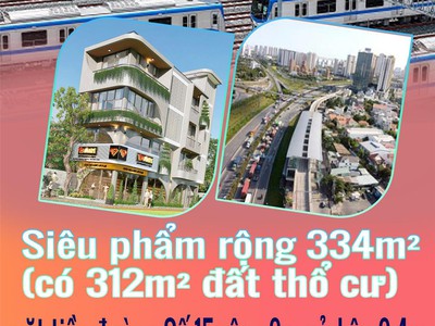 Siêu phẩm rộng 334m   có 312m  đất thổ cư  mặt tiền đường số 15 rộng 9m nở hậu 9.4m. 0