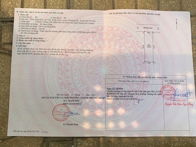 Hot hot hot đất đẹp - giá tốt - vị trí đắc địa tại thôn xuân sen, xã thuỷ xuân tiên, huyện chương 0